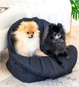 Car seat for dogs, black color